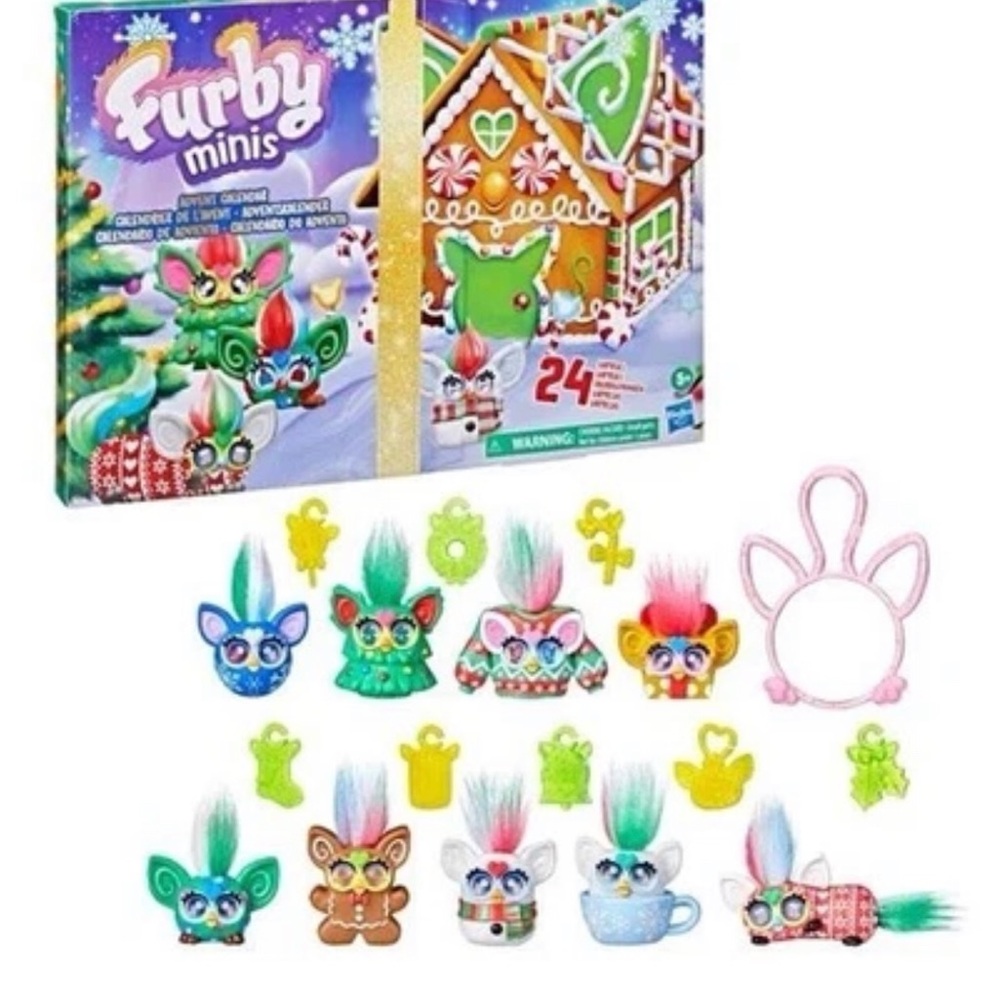 Furby Minis Advent Calendar Toy for Kids 6+ with 24 Days of Surprises Christmas